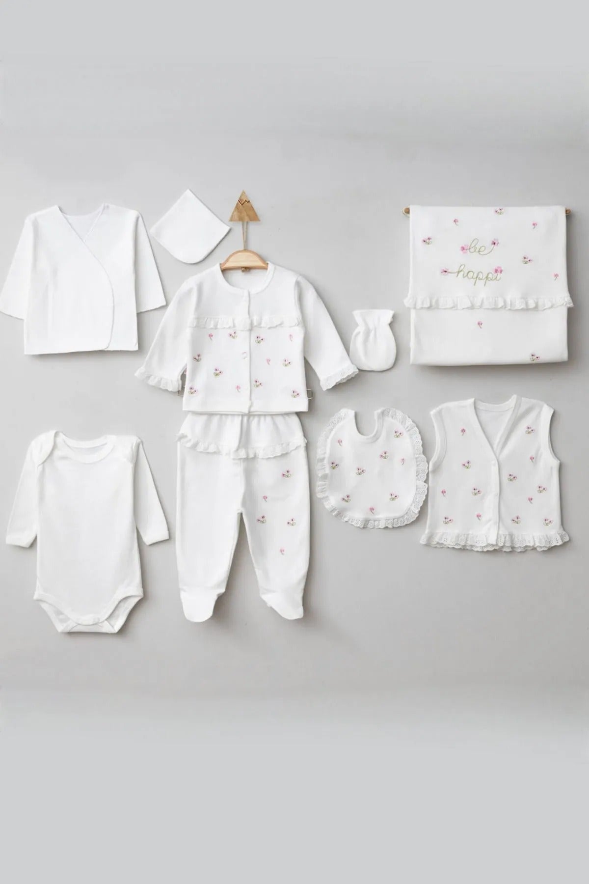 Gaye "Happy Petals" Antibacterial Cotton Set (10-Piece)