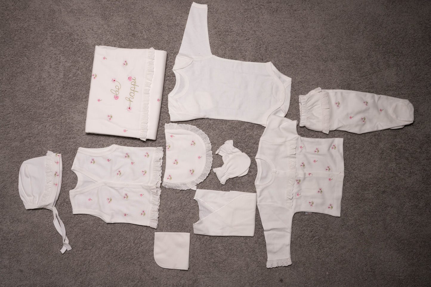 Gaye "Happy Petals" Antibacterial Cotton Set (10-Piece)