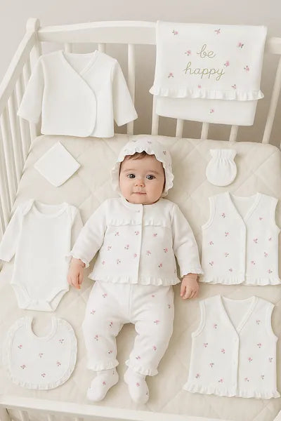 Gaye "Happy Petals" Antibacterial Cotton Set (10-Piece)